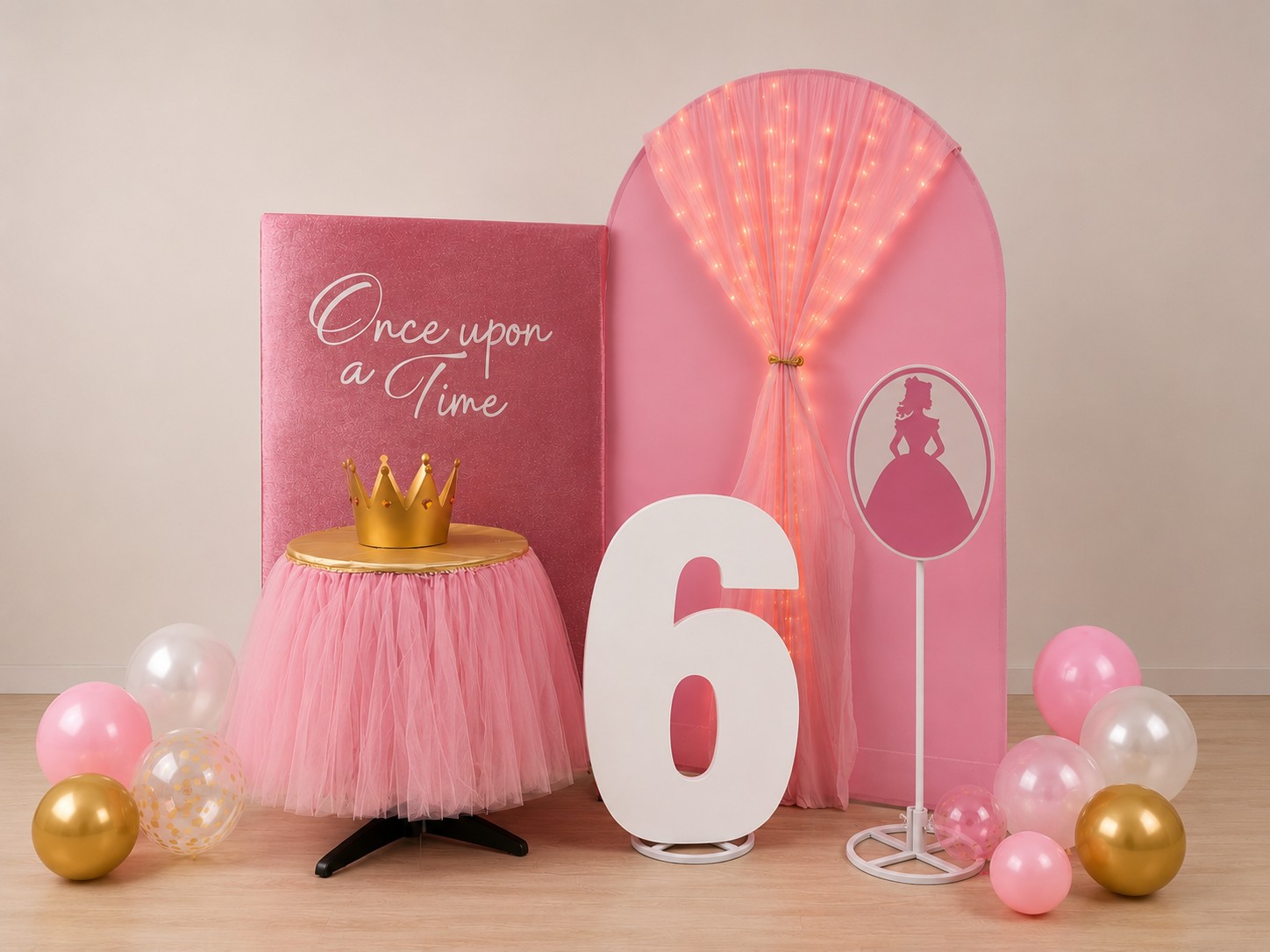 Princess themed kids party setup at Kidztown Seaford